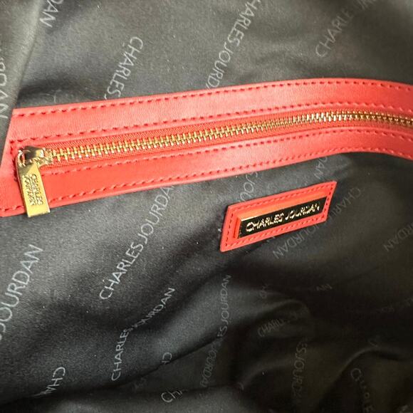 Charles Jourdan Canvas and Leather Satchel - Excellent Preowned Condition - Picture 8 of 12